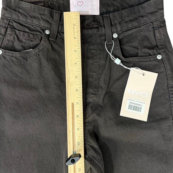 Revice Chocolate Brown Ex Boyfriend In The Mood Tapered Leg Jeans sz 24 NEW Tags - Picture 8 of 12